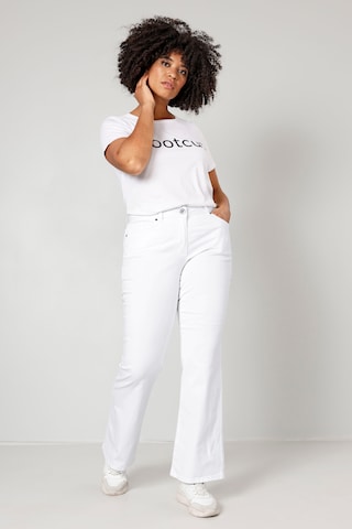 Dollywood Boot cut Jeans in White: front