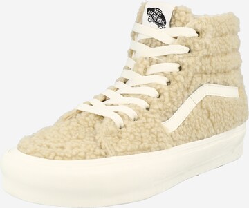 Baskets hautes 'SK8' VANS en beige : devant