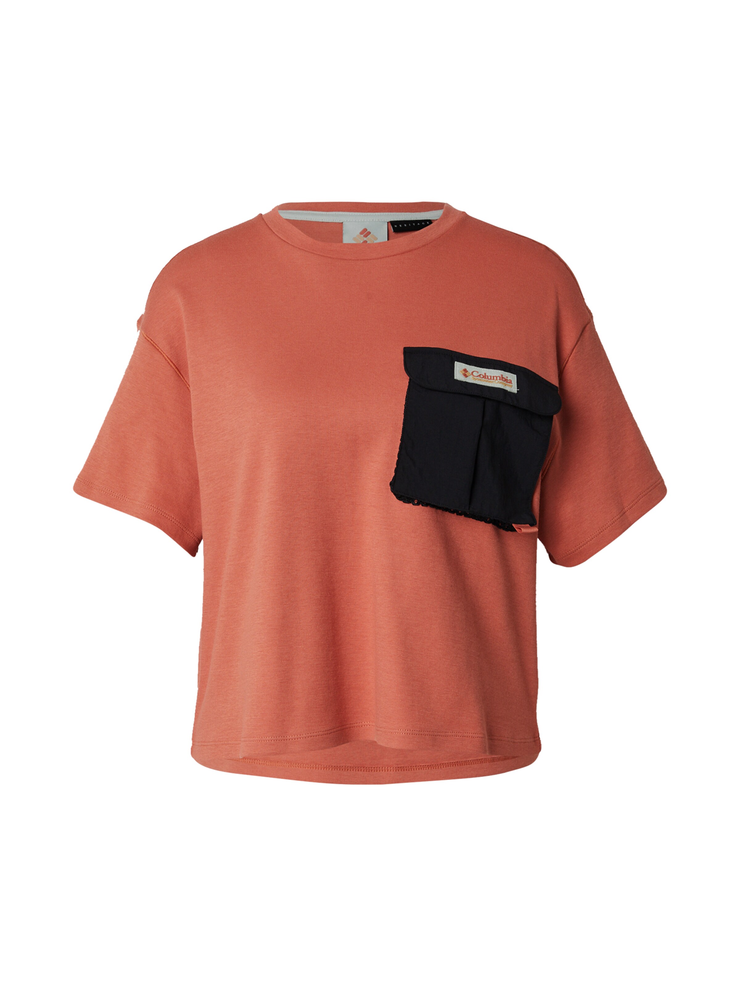 COLUMBIA Funktsionaalne särk 'Cove Beach', värv punane: eest vaates