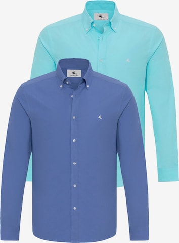 Chemise Daniel Hills en bleu : devant