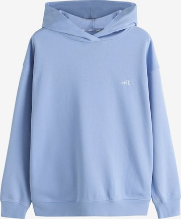 Sweat-shirt self. en bleu : devant