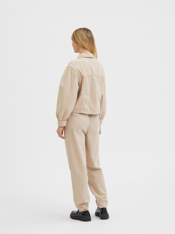 Effilé Pantalon 'Molly' SELECTED en beige