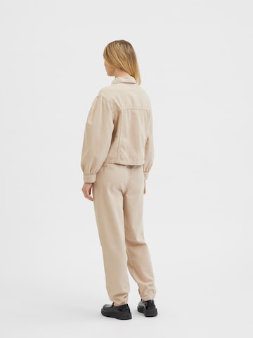 SELECTED FEMME Tapered Byxa 'Molly' i beige