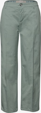 STREET ONE Pleated Pants in Green: front