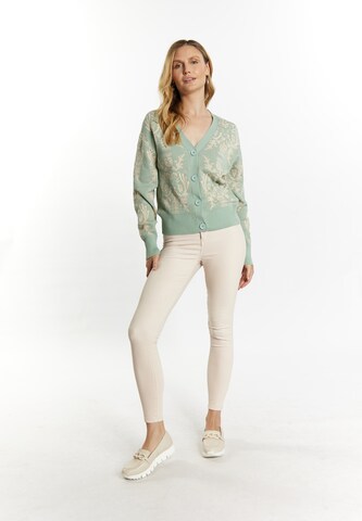 Usha Knit Cardigan in Green