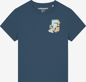 Watapparel Shirt ' Strandkorb ' in Blue: front