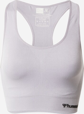 Hummel Sports Bra 'TIF' in Grey: front