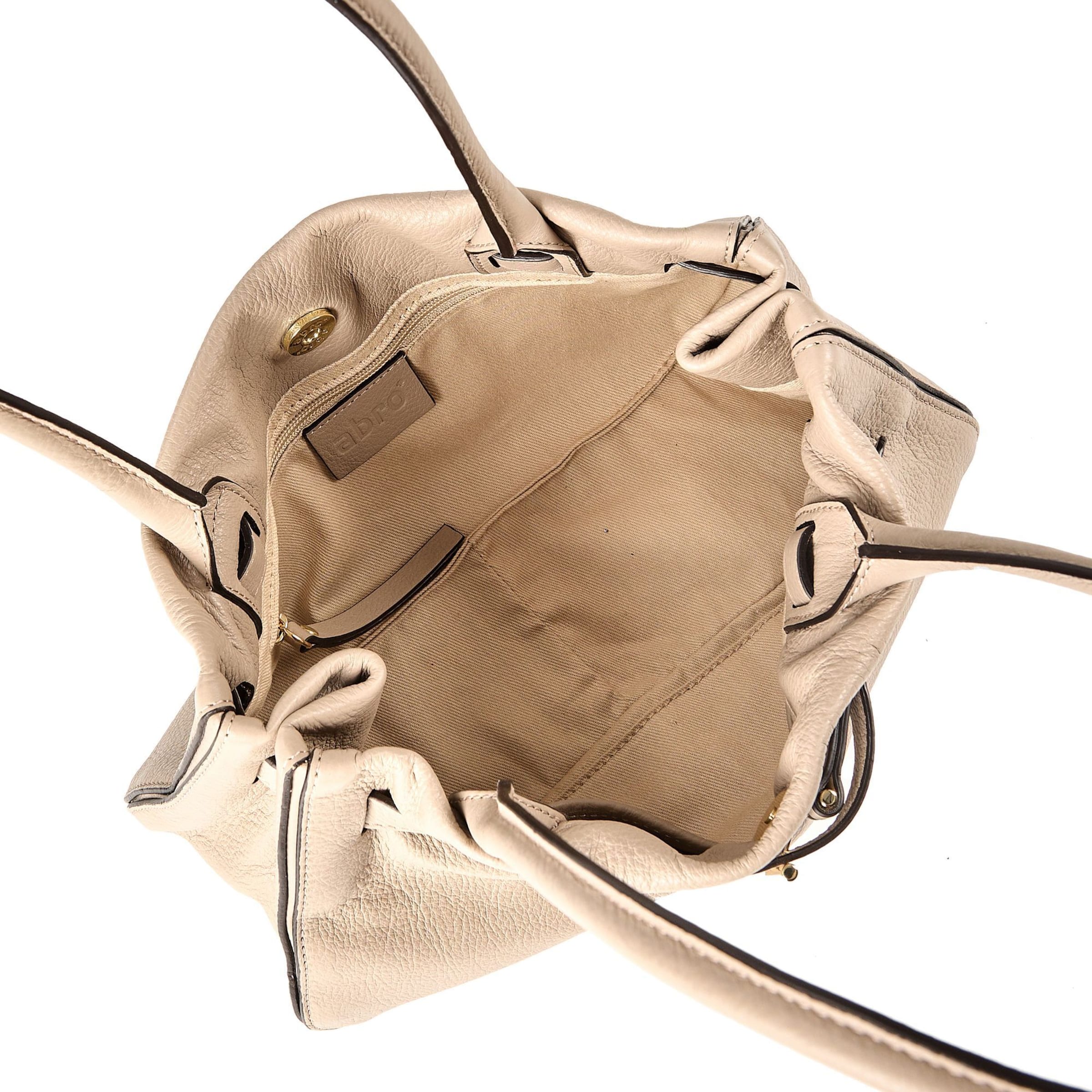 ABRO Schoudertas 'Jill' in Beige