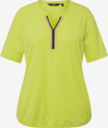 T-shirt Ulla Popken en jaune : devant