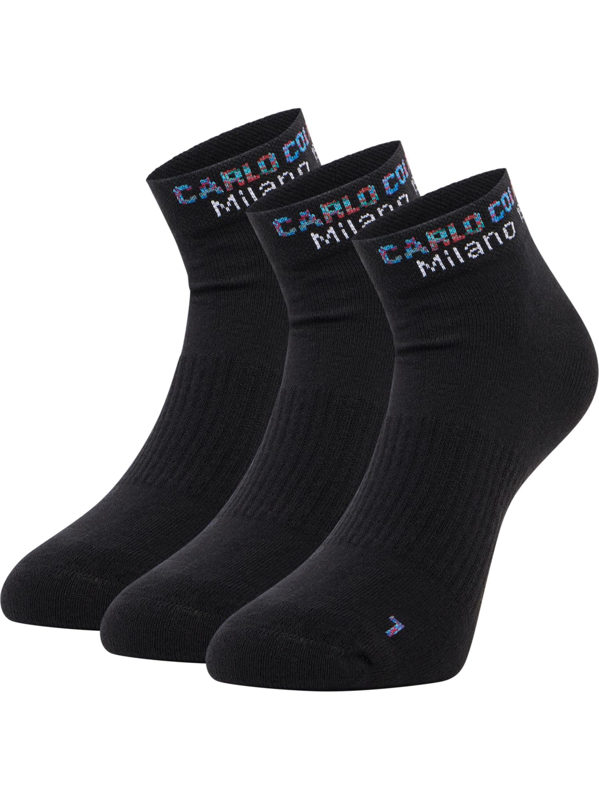 Carlo Colucci Socken ' Dervisevic ' in Schwarz: Vorderseite