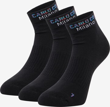 Carlo Colucci Socks ' Dervisevic ' in Black: front