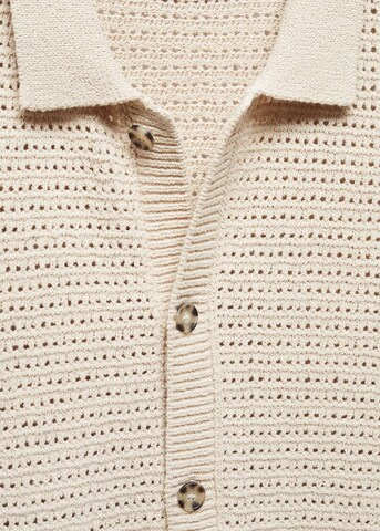 MANGO MAN Regular fit Button Up Shirt 'Samu' in Beige