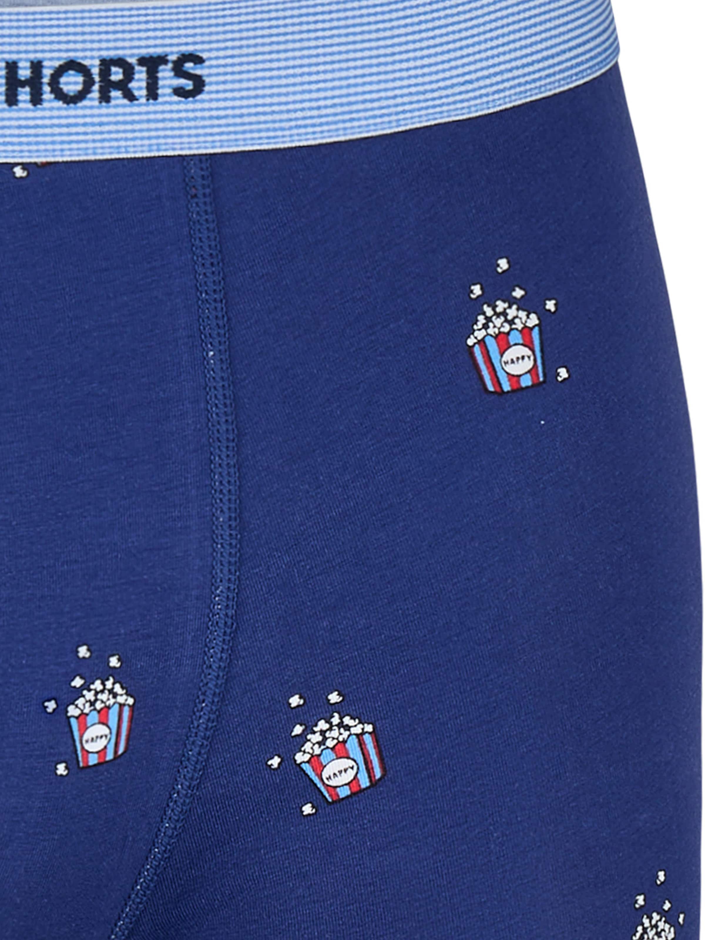 Happy Shorts Boxershorts ' Jersey ' in Blauw