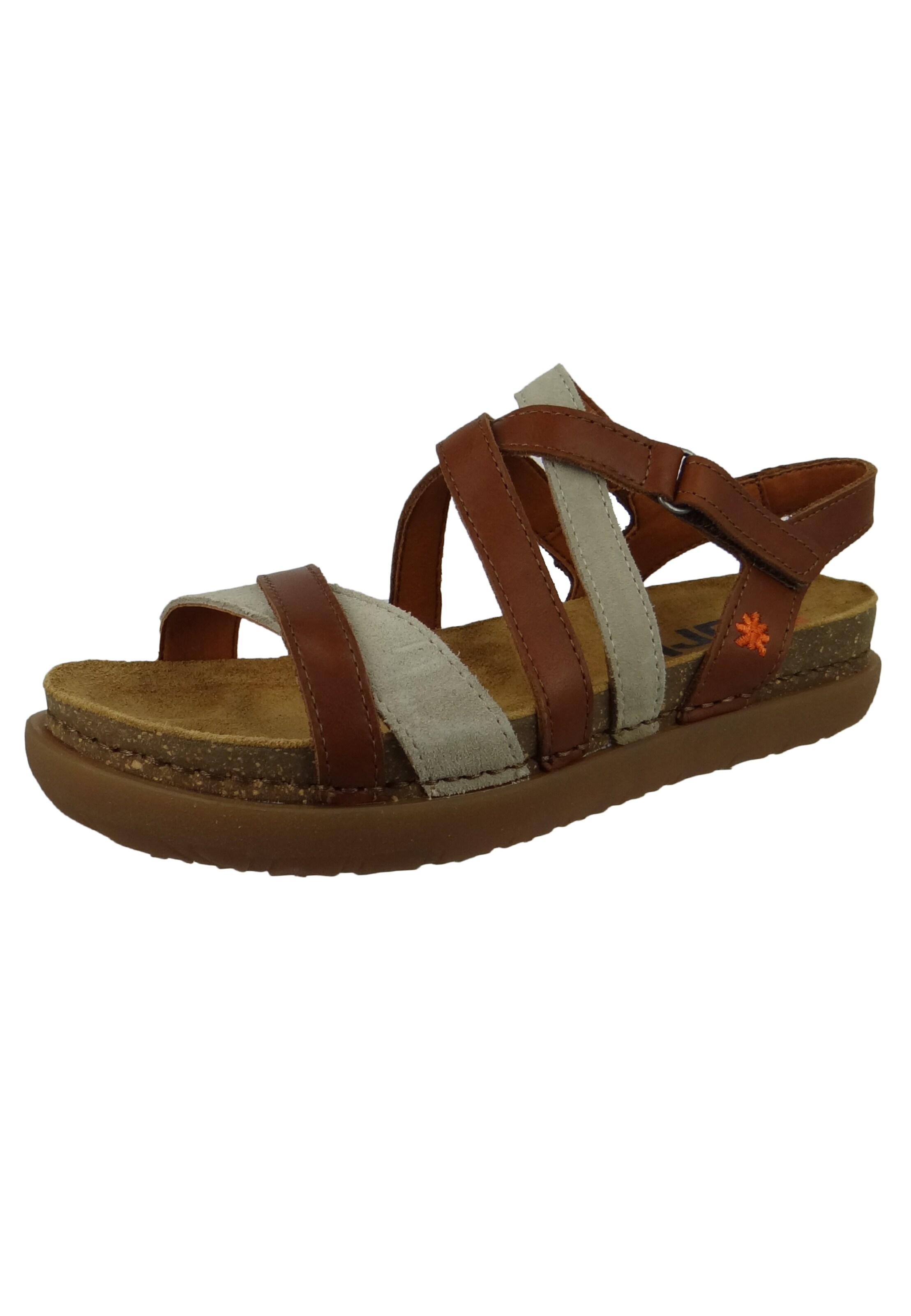 ART - Sandália 'Rhodes' em castanho: frente