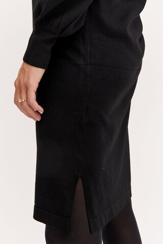 Robes en maille 'BLUME' Fransa en noir