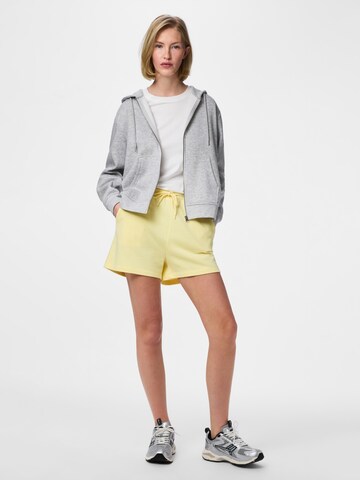 PIECES Regular Trousers 'PCCHILLI' in Yellow