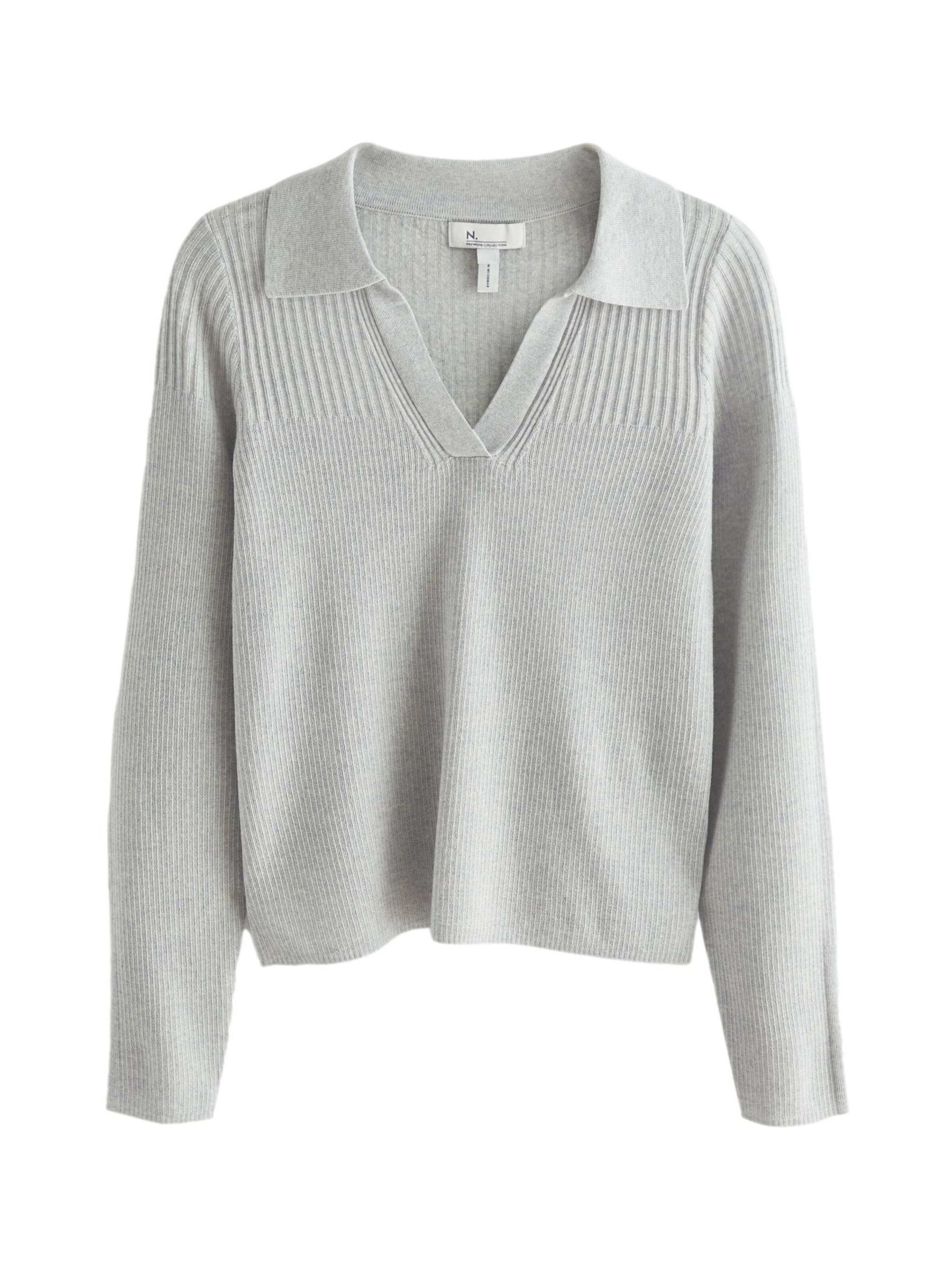 Next Sveter - Sivá: predná strana