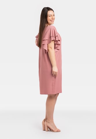 Robe de cocktail ' ELIANA ' Karko en rose