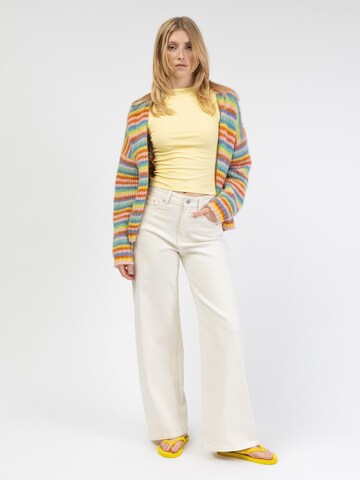BROKE + SCHÖN Knit Cardigan 'Strickjacke in Regenbogenfarben' in Orange