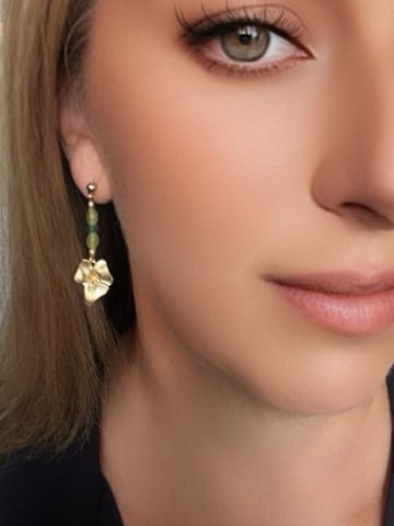 Gloria Mago Earrings 'Romantic' in Green