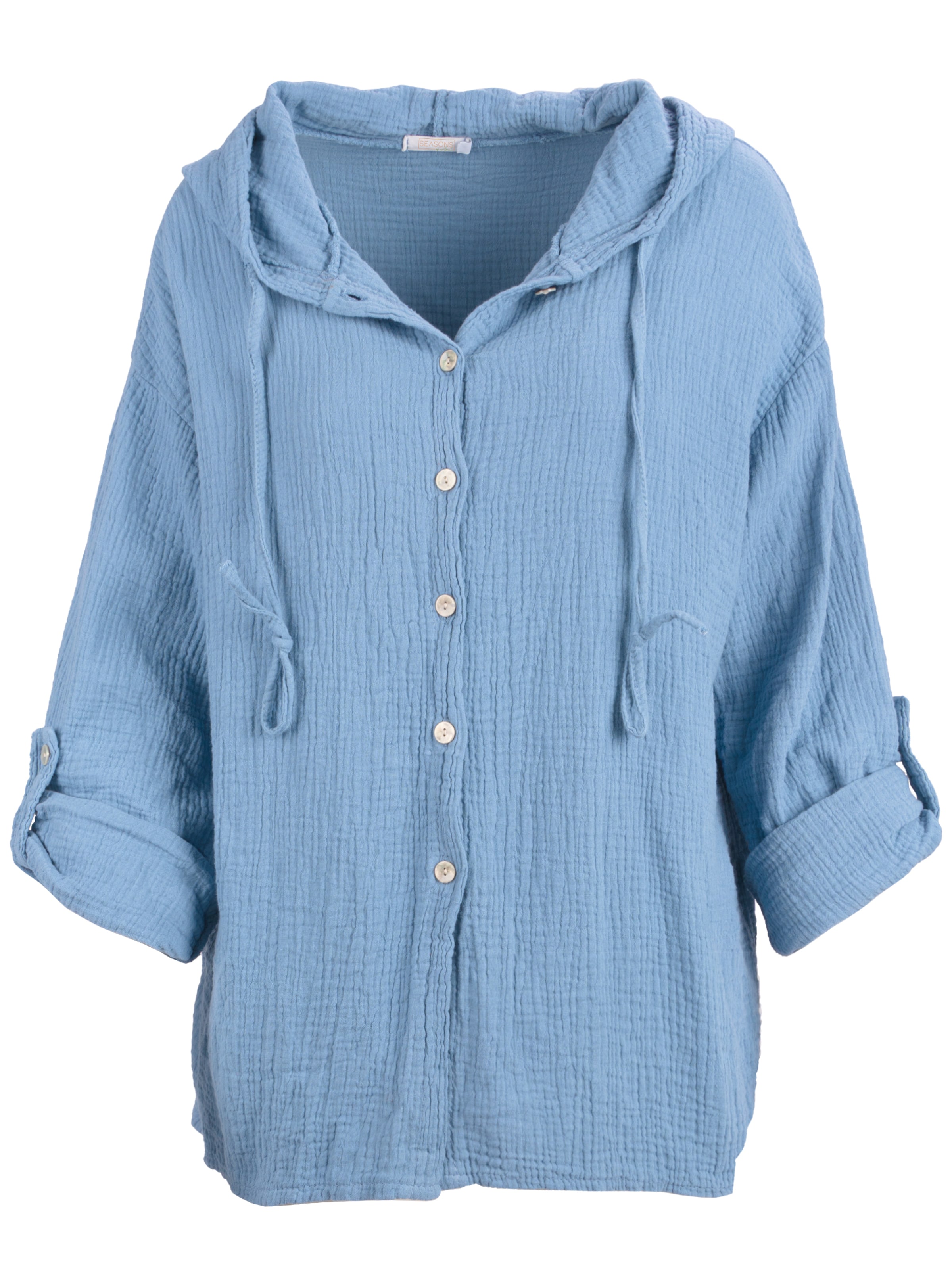 Seasons of April Blouse 'Camila' in Blauw: voorkant