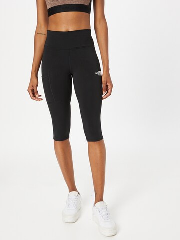 THE NORTH FACE Skinny Workout Pants in Black: front