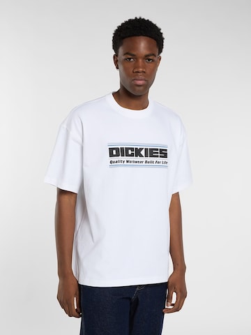 DICKIES Shirt 'Derby' in Wit: voorkant