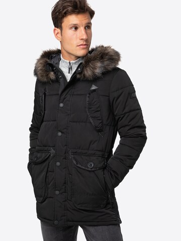 Parka d’hiver 'Chinook' Superdry en noir : devant