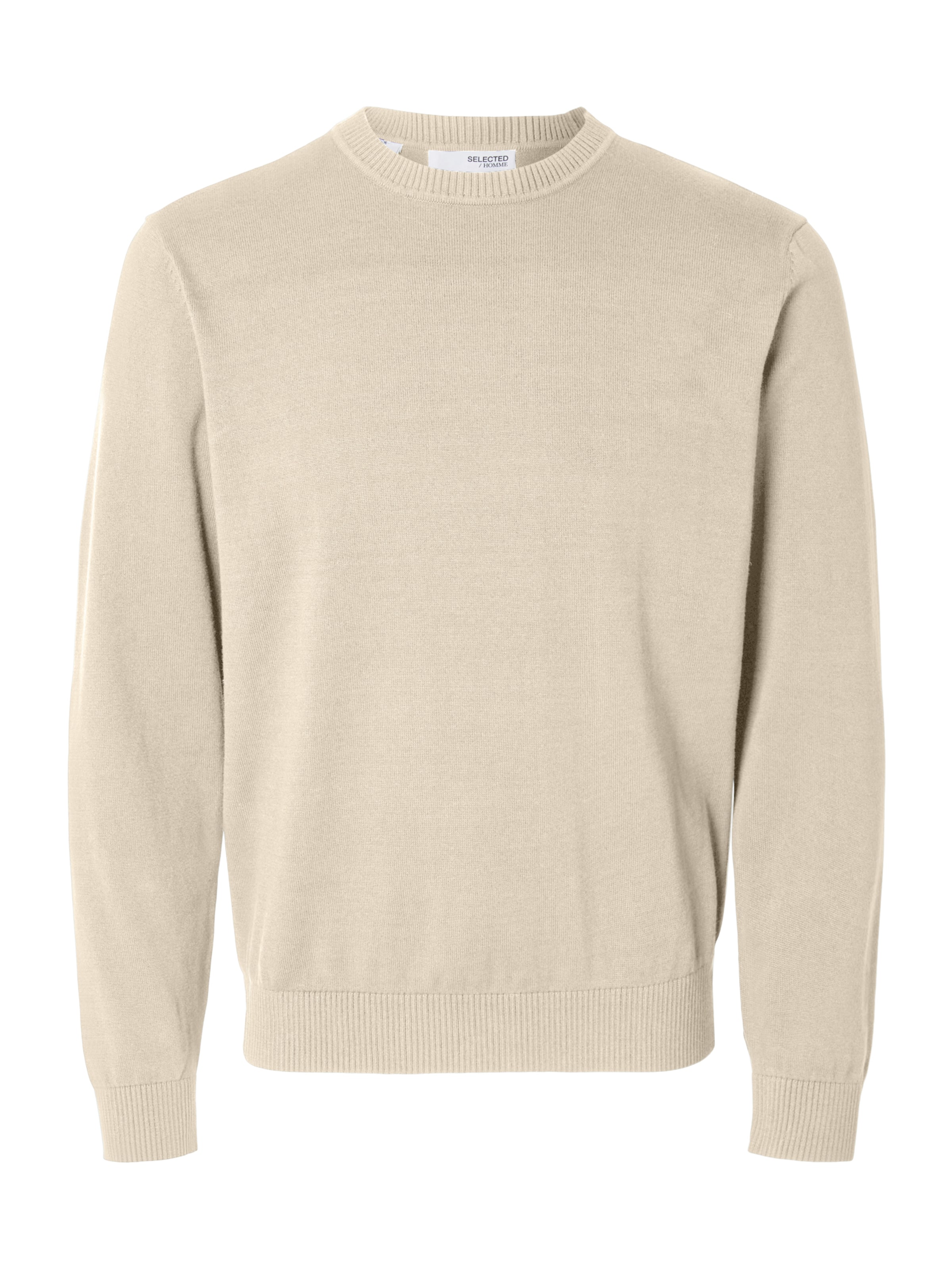 SELECTEDPulover 'SLHKRIS' - bež boja: prednji dio