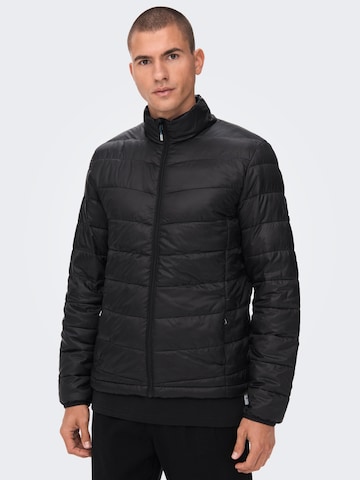 Only & Sons Between-Season Jacket 'Carven' in Black