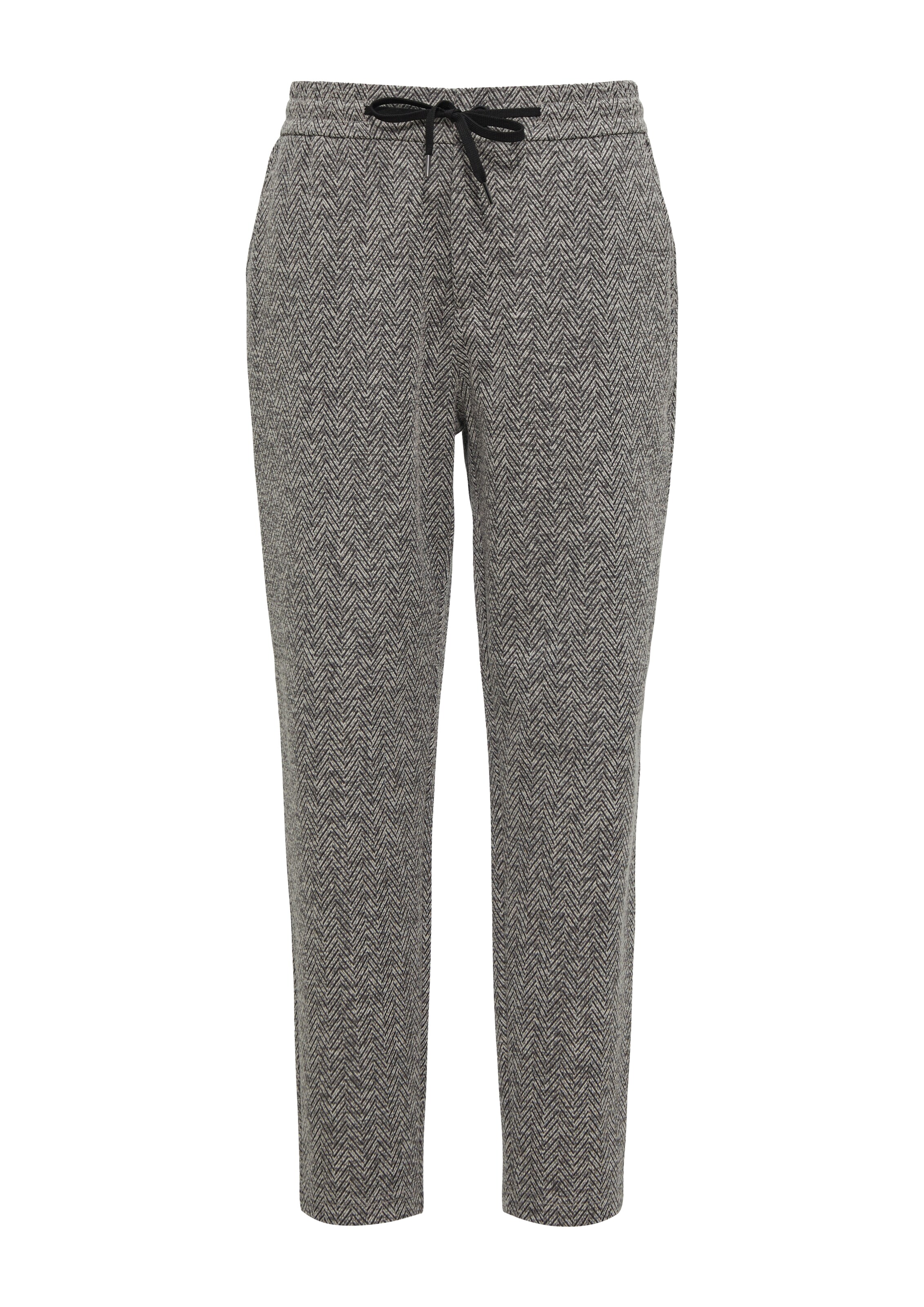 s.Oliver Tapered Broek in Grijs: voorkant