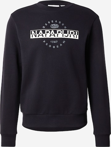 NAPAPIJRI Sweatshirt 'BANDER C' in Schwarz: Vorderseite