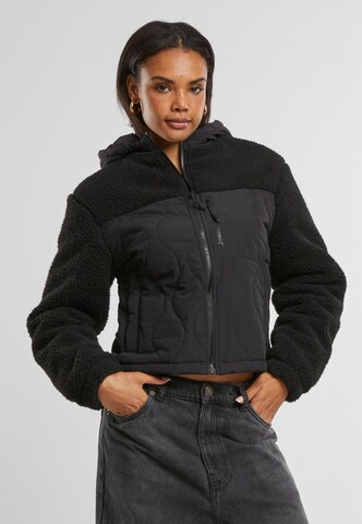 Urban Classics Between-season jacket in Black: front