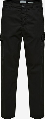 Regular Pantalon cargo 'Wick' SELECTED HOMME en noir : devant