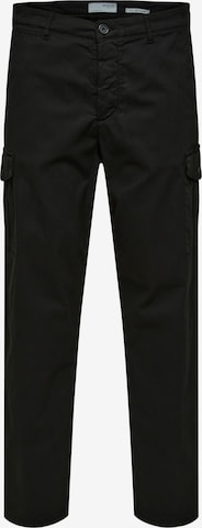 SELECTED HOMME - Pantalón cargo 'Wick' en negro: frente