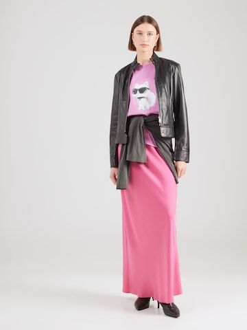 Karl Lagerfeld T-shirt 'IKON AQUARELLE' i rosa