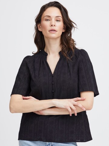 Camicia da donna 'Willa ' di PULZ Jeans in nero: frontale