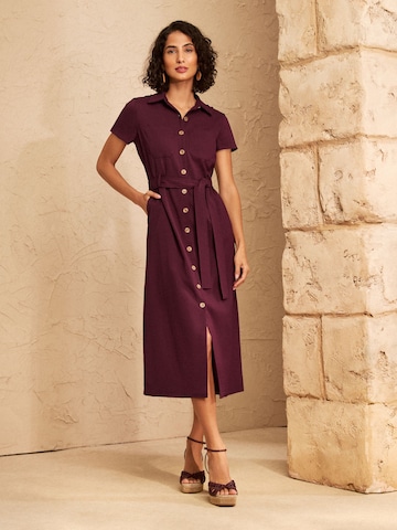 Abito camicia di love & roses in rosso