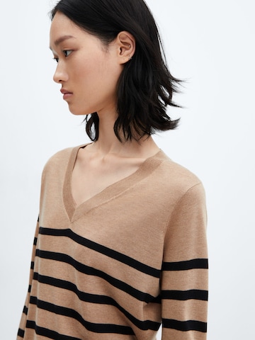 MANGO Sweater 'LUCCAVR' in Brown