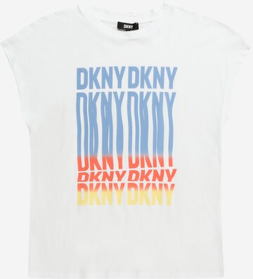 Tricou de la DKNY pe alb: față