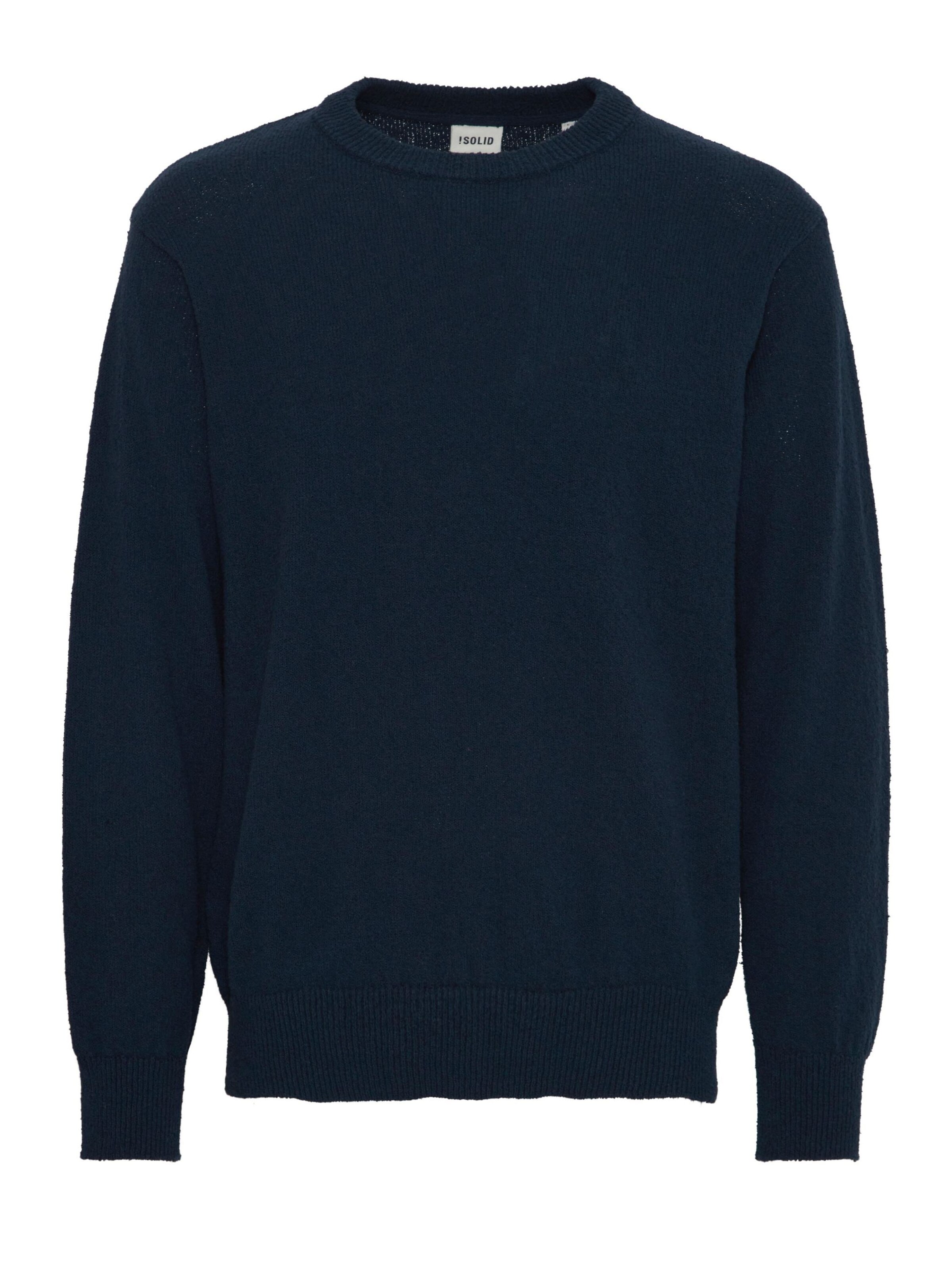 !Solid Trui 'Ike' in Blauw: voorkant