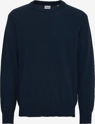 Pull-over 'Ike' !Solid en bleu : devant