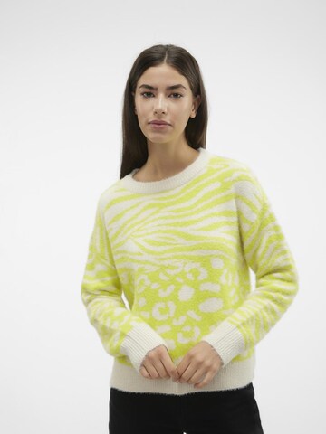 VERO MODA Pullover 'Leon' i gul: forside