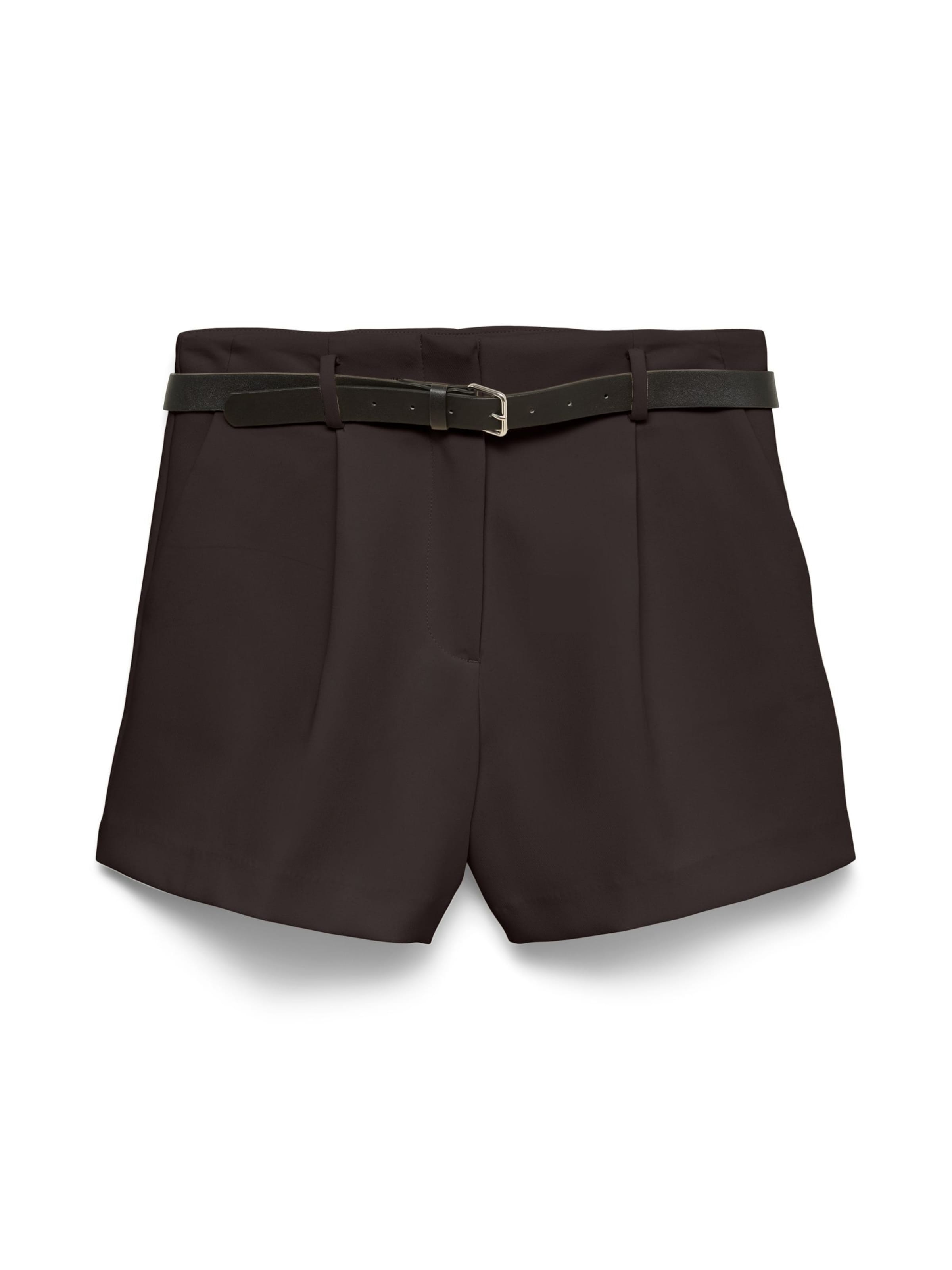 VERO MODA regular Bukser med lægfolder 'VMIris' i brun: forside