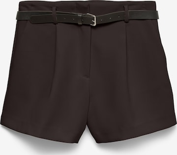 VERO MODA regular Bukser med lægfolder 'VMIris' i brun: forside