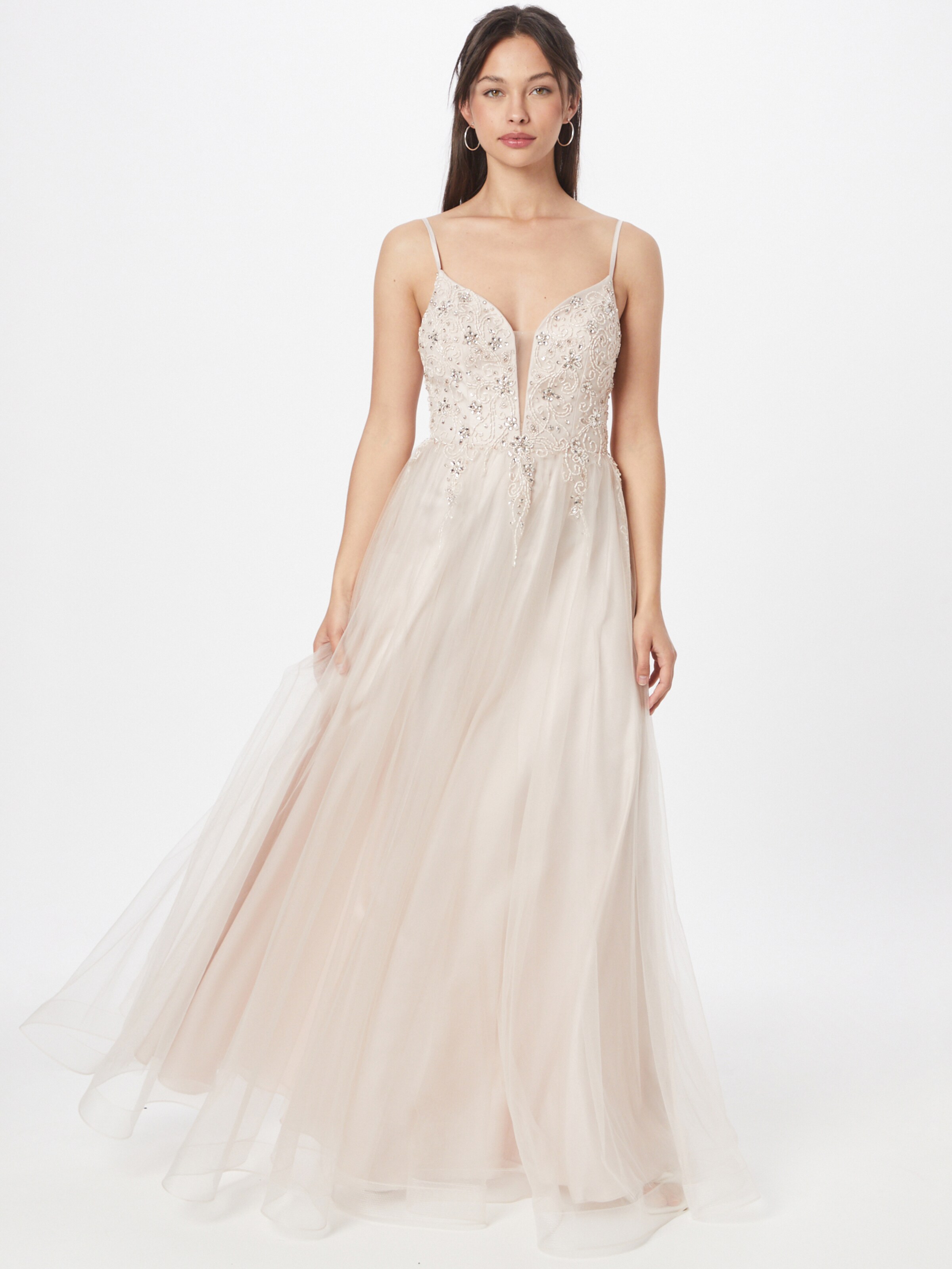 Frauen Kleider Unique Abendkleid in Nude - KD16879 Frauen Kleider Unique Abendkleid in Nude - KD16879