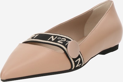 Balerinos su dirželiais iš N°21, spalva – kūno spalva / juoda, Prekių apžvalga