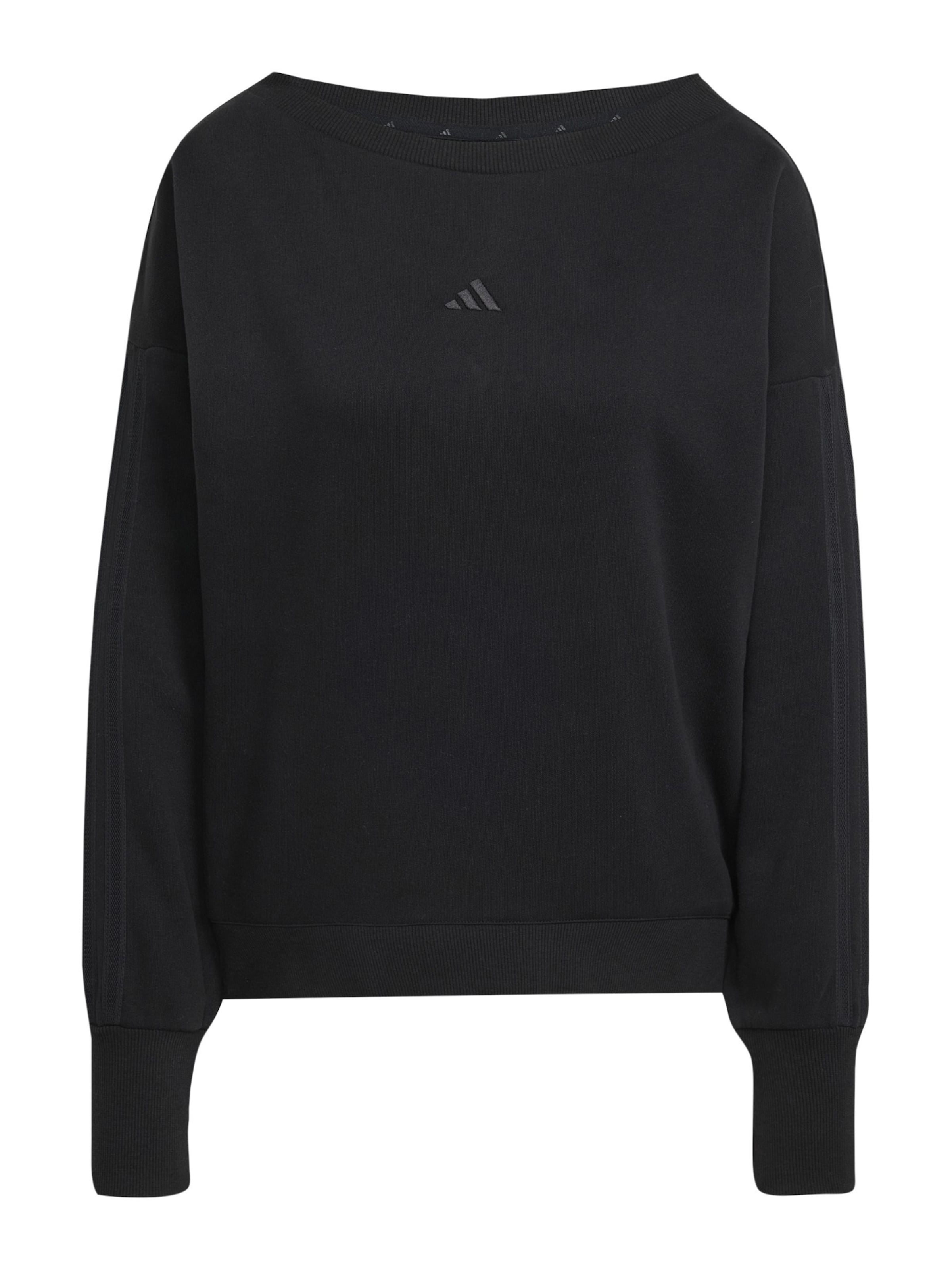 ADIDAS SPORTSWEARSportska sweater majica - crna boja: prednji dio