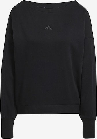 ADIDAS SPORTSWEARSportska sweater majica - crna boja: prednji dio