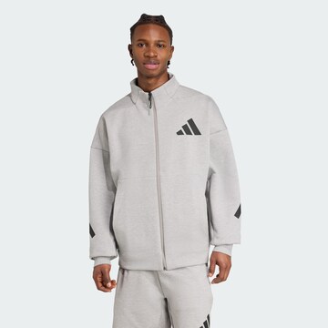 ADIDAS SPORTSWEAR Sports sweat jacket 'Z.N.E.' in Grey: front